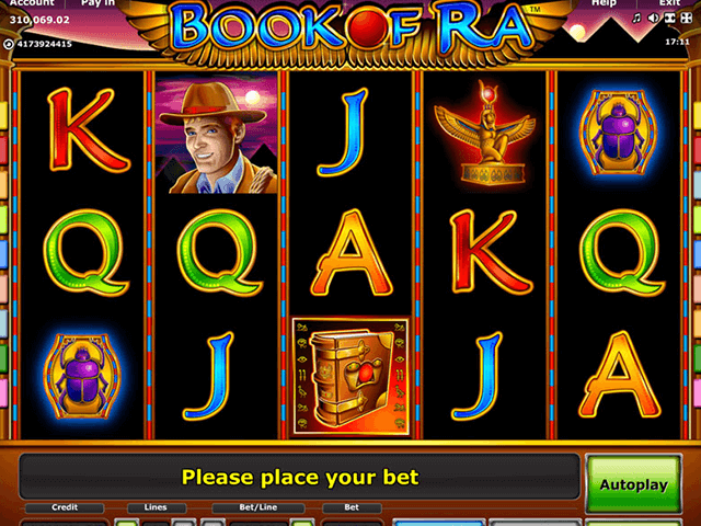 Book of Ra ist ein top-bewertetes Online-Automatenspiel von Novomatic. Unsere Website bietet die einzigartige Möglichkeit, das Book of Ra Slot absolut kostenlos auf Deutsch zu spielen. Das ägyptische Slot-Spiel hat seinen Anfang im Jahr Auch wenn es inzwischen neuere Varianten gibt, schwören viele auf das lungsquote: 96%.