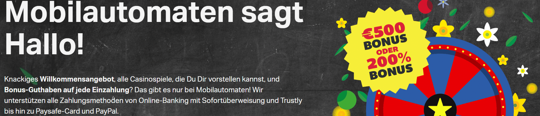 Mobilautomaten Casino Bonus Banner