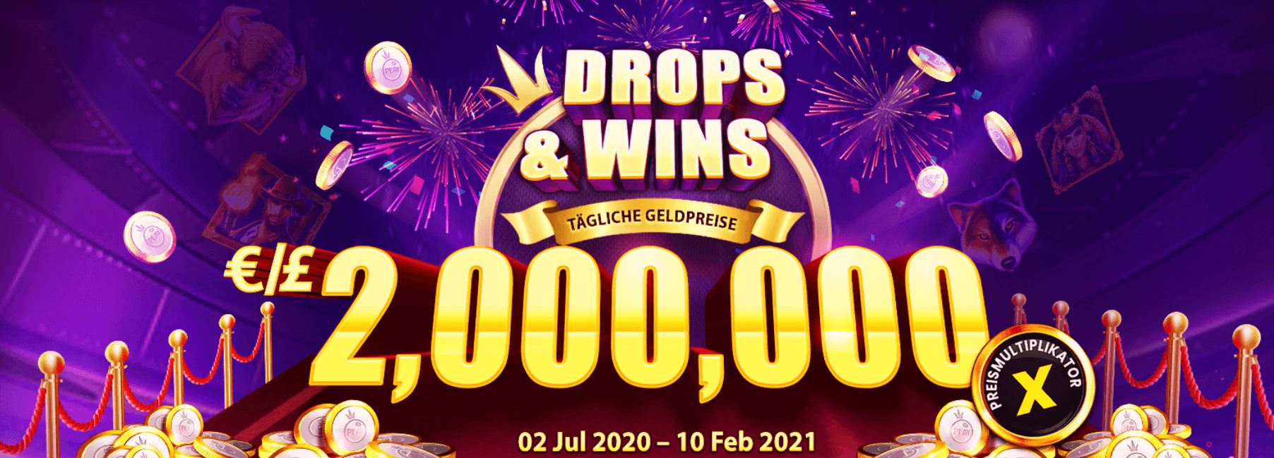 Drops & Wins Aktion von Pragmatic Play Banner
