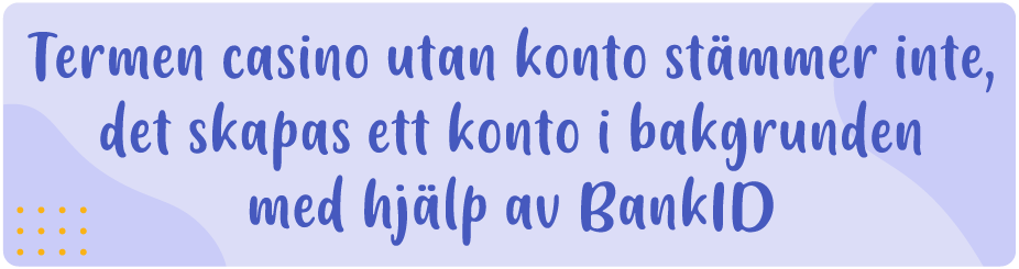 Textbild: det skapas ett konto i bakgrunden